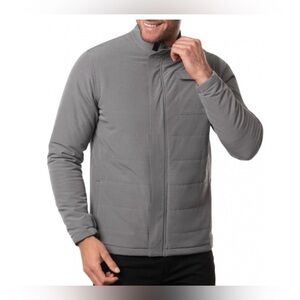 Travis Mathew Cabin in The Woods Jacket Mens Sz X-Large Heather Quiet Shade Gray